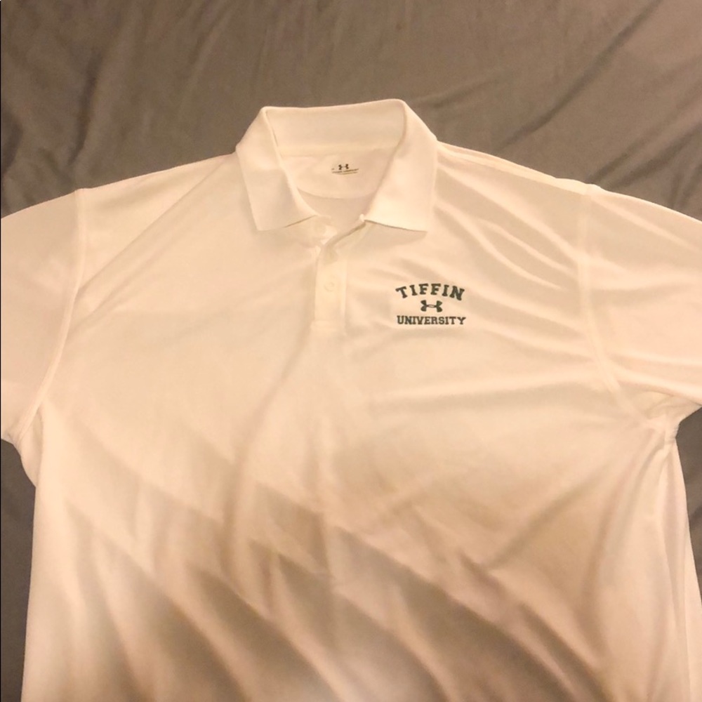 White Tiffin University Polo